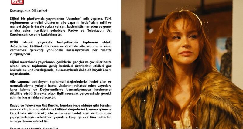 Jasmine RTÜK HBO Max Turkey Instagram profile